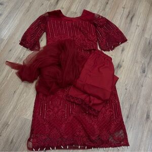 Pakistani three piece azure brand